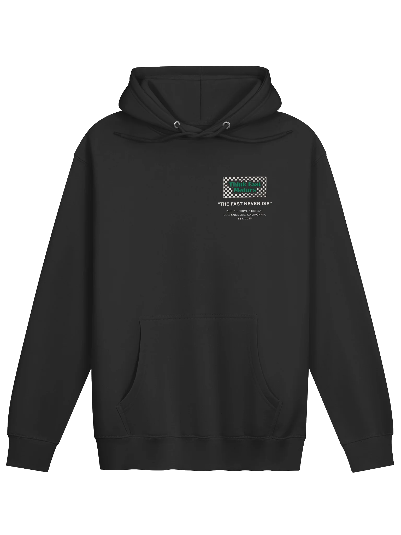 Think Fast “The Fast Never Die Hoodie” - Black product image (1)