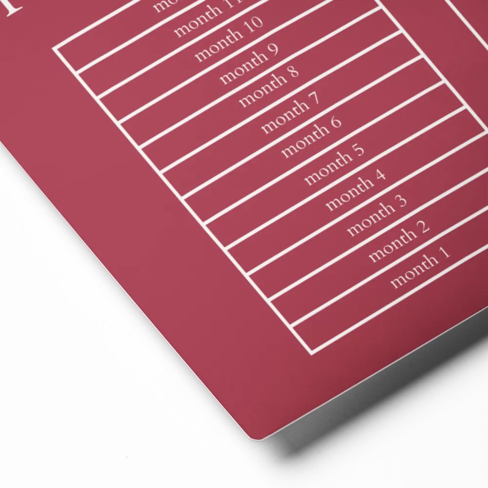 HIGHFALUTIN ANNUAL RENT TRACKER (white design 2) product image (2)