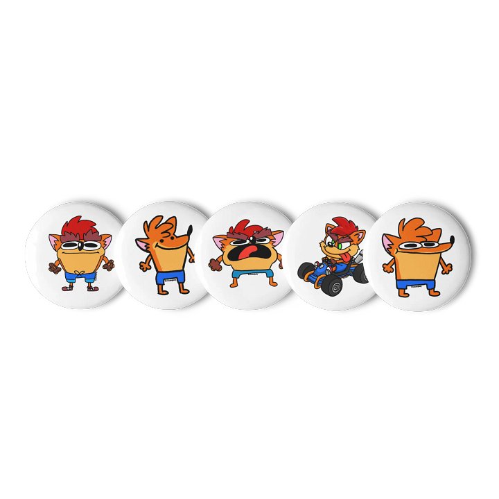 crach banooka button set!! product image (1)