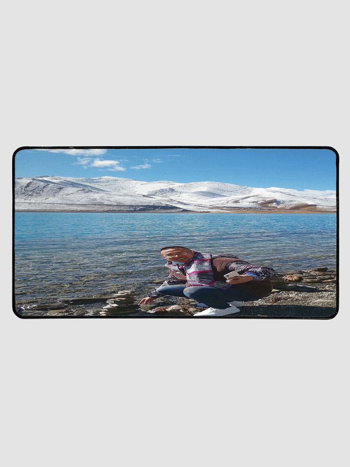 Desk Mat 15.5" x 31.5" : snow mountain product image (1)