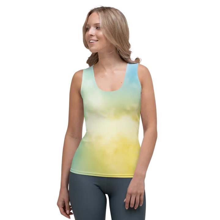 Blur cloud rainbow Design Tank Top - V3 product image (1)