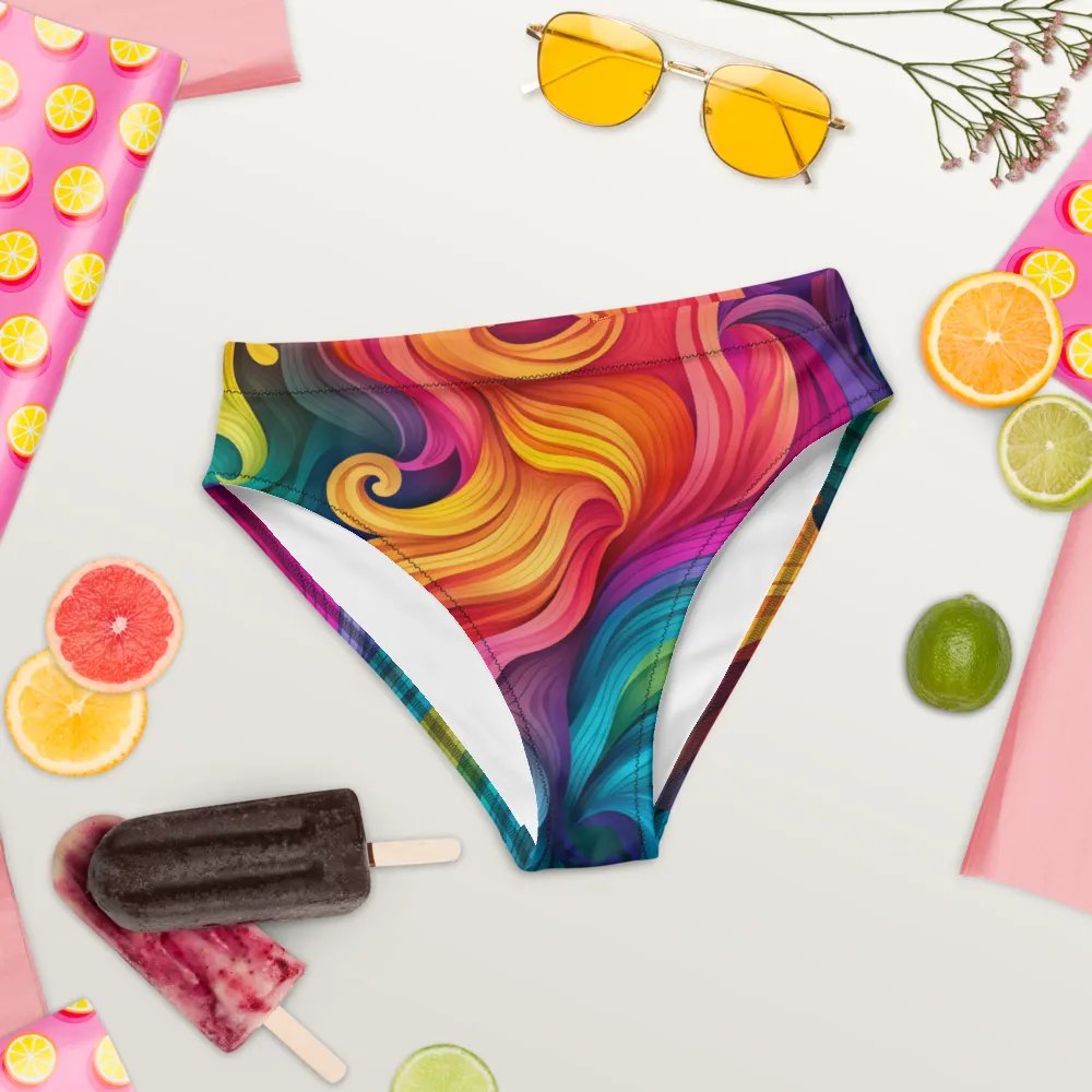 Vibrant Rainbow Swirl Bikini Bottom product image (8)