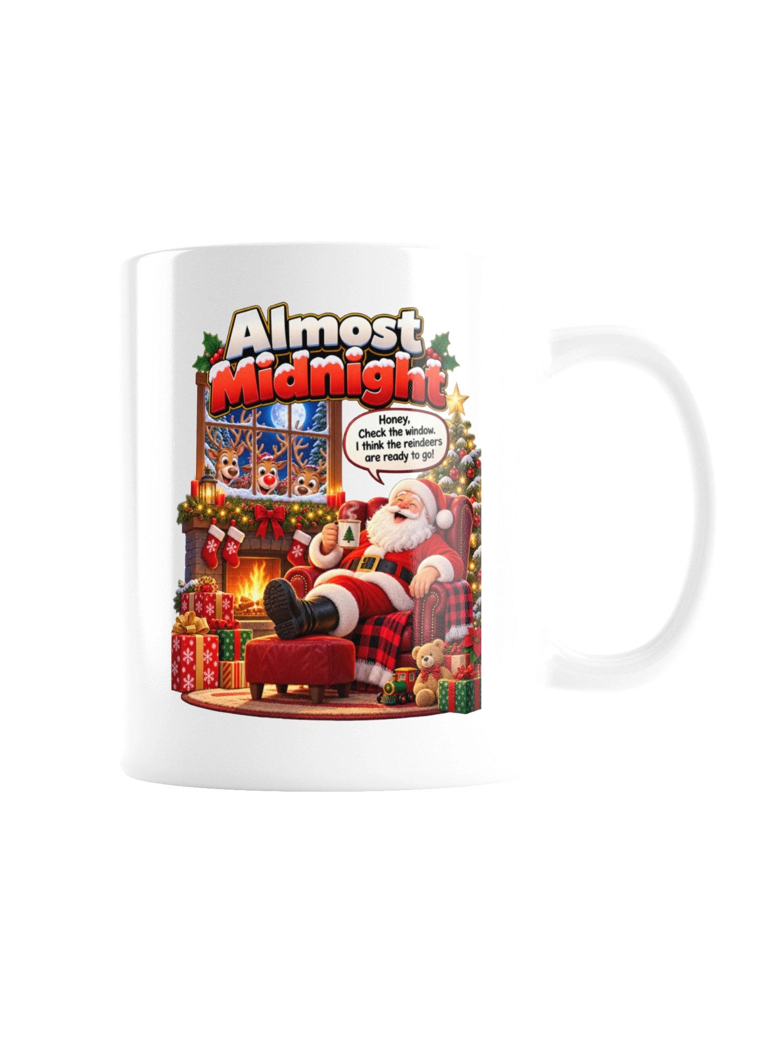 ALMOST MIDNIGHT — THE REINDEER ARE READY! MUG product image (8)
