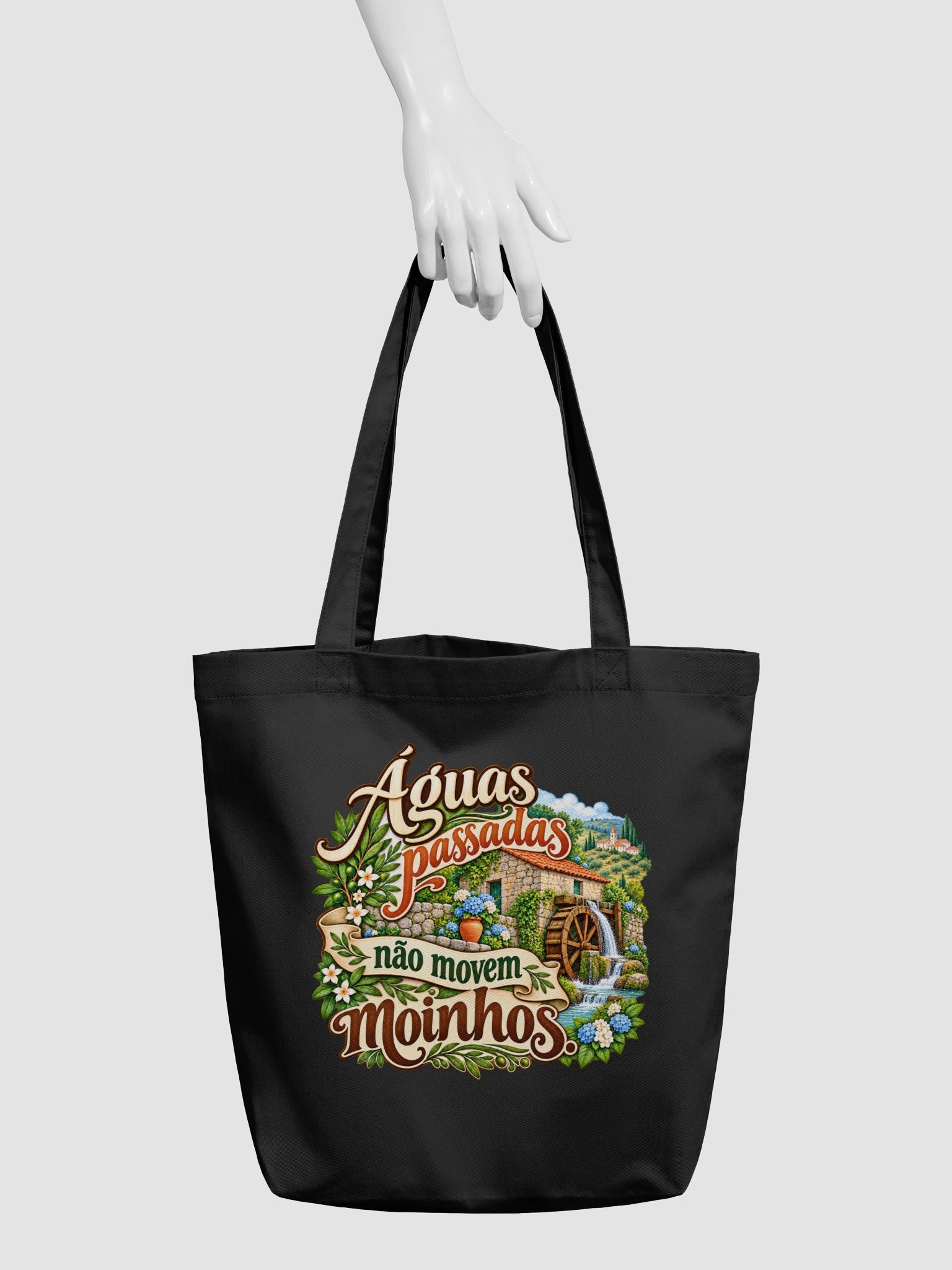 Águas Passadas Não Movem Moinhos – Portuguese Saying Tote Bag product image (3)