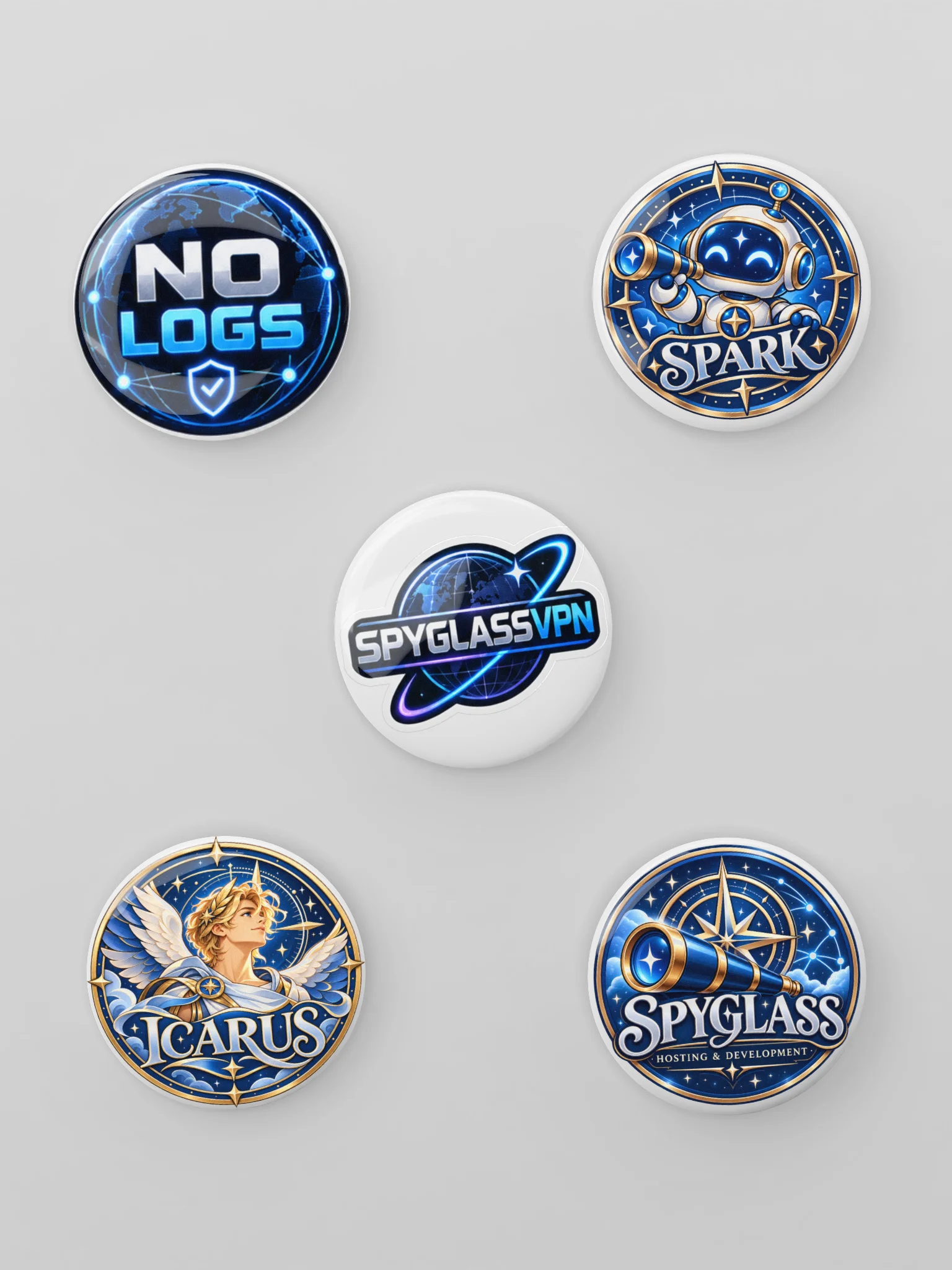 SpyglassVPN pins product image (1)