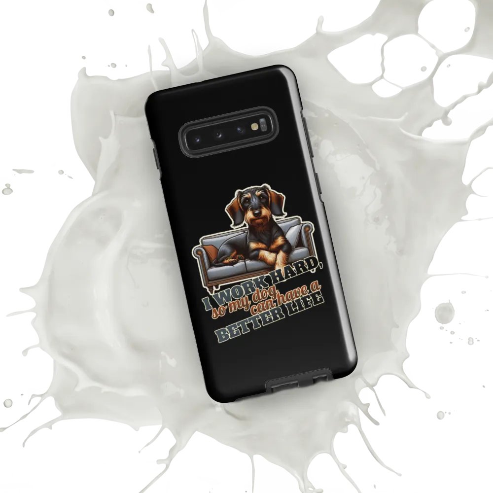 Work Hard – Dachshund - Samsung Tough Case product image (9)
