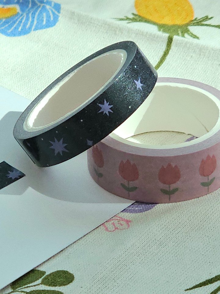 [Set] Starry Night and Tulip Garden: Washi Tape product image (2)