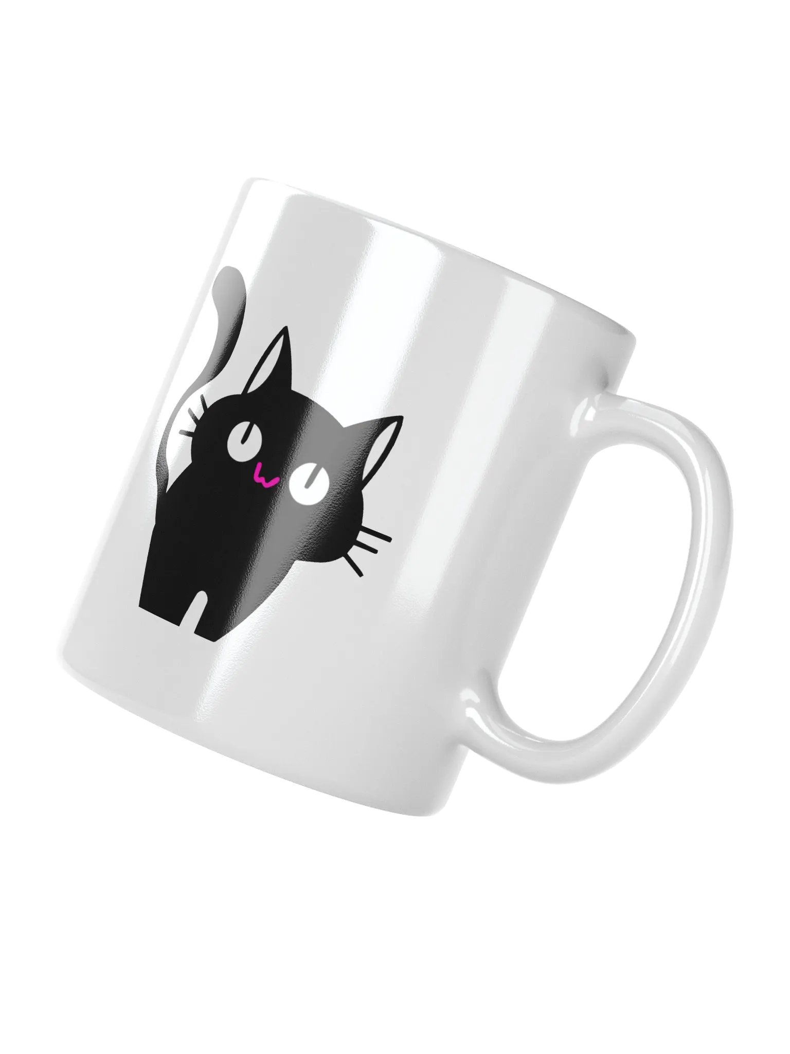Double Sided Cat Butt White Ceramic Coffee Mug product image (4)