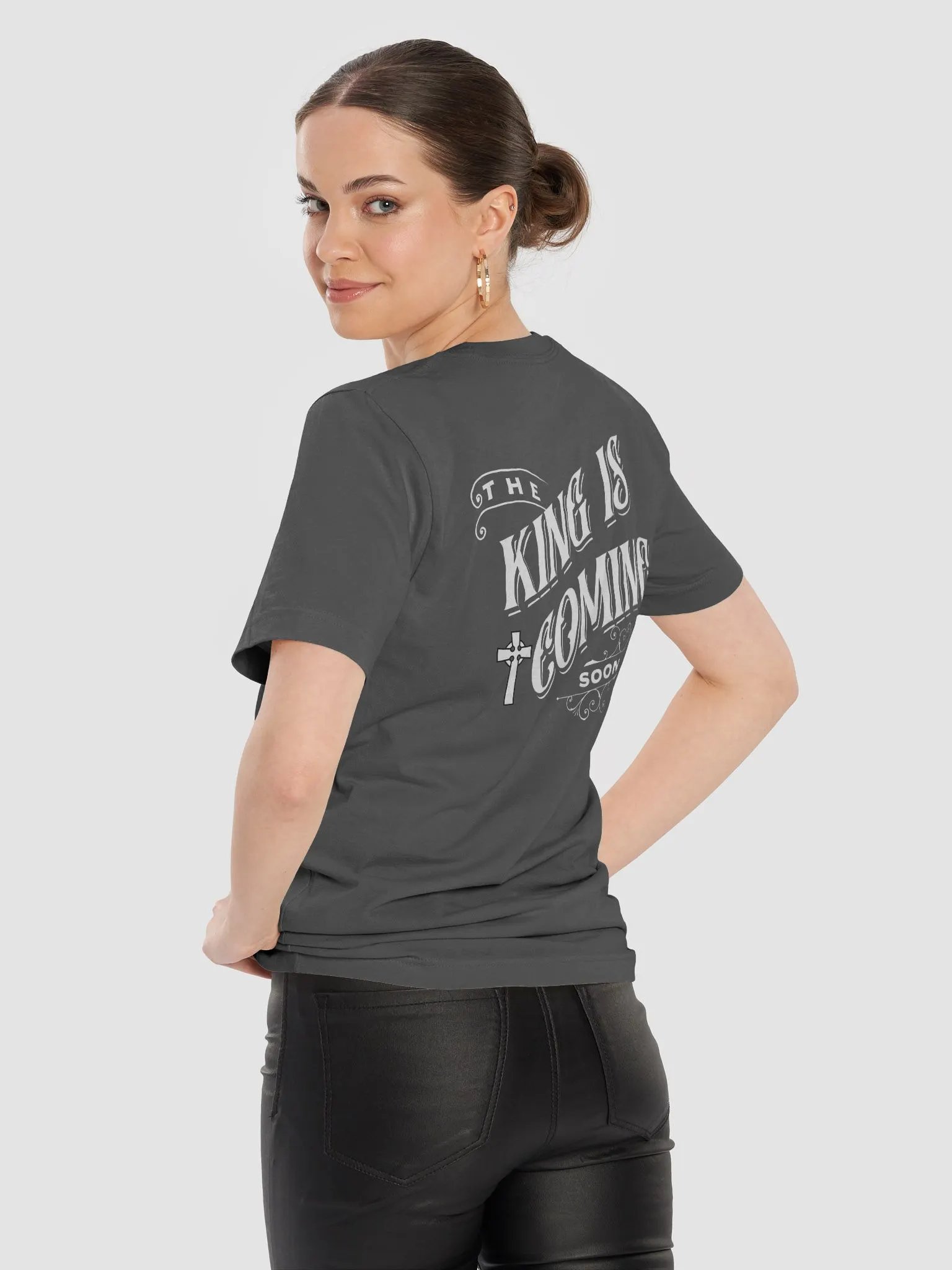 The King is Coming Soon T-Shirt - Back Print product image (9)