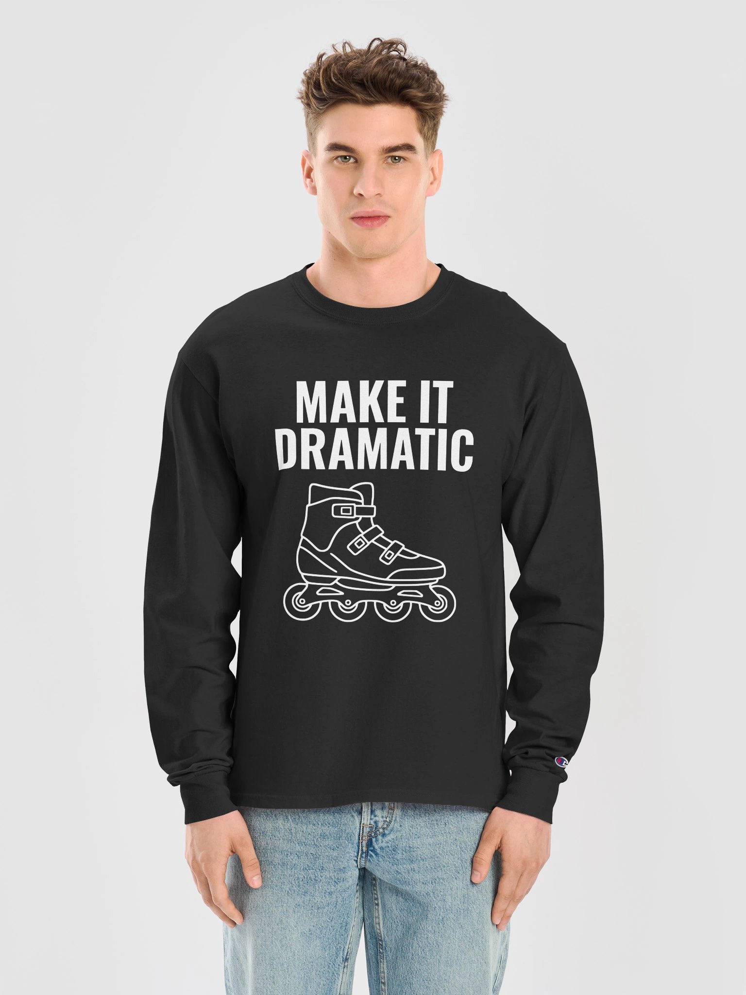 Make It Dramatic – Men’s Long Sleeve Shirt product image (5)