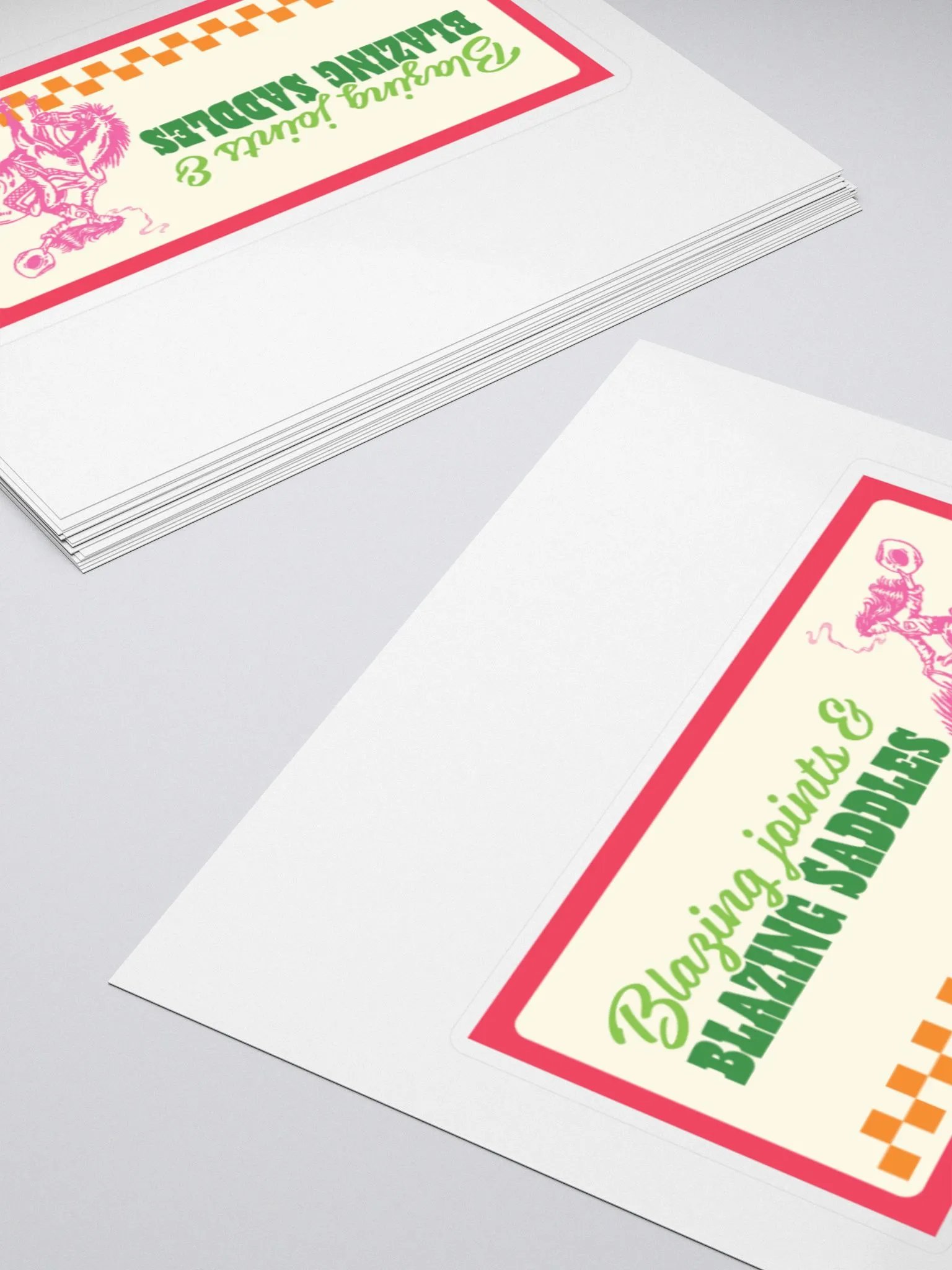 blazing joints n saddles sticker product image (12)