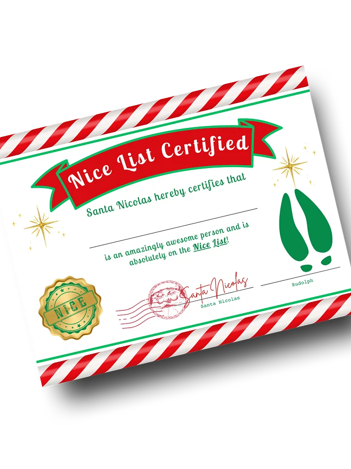 Nice List Certification product image (1)