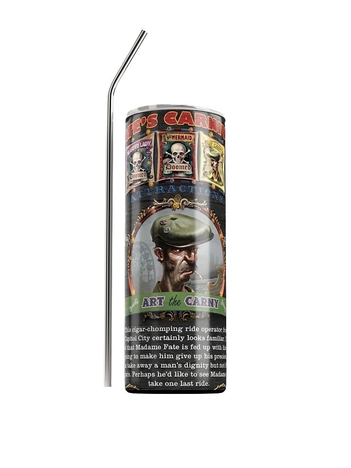 Mystery Case Files: Madame Fate - Art the Carny Tumbler product image (1)
