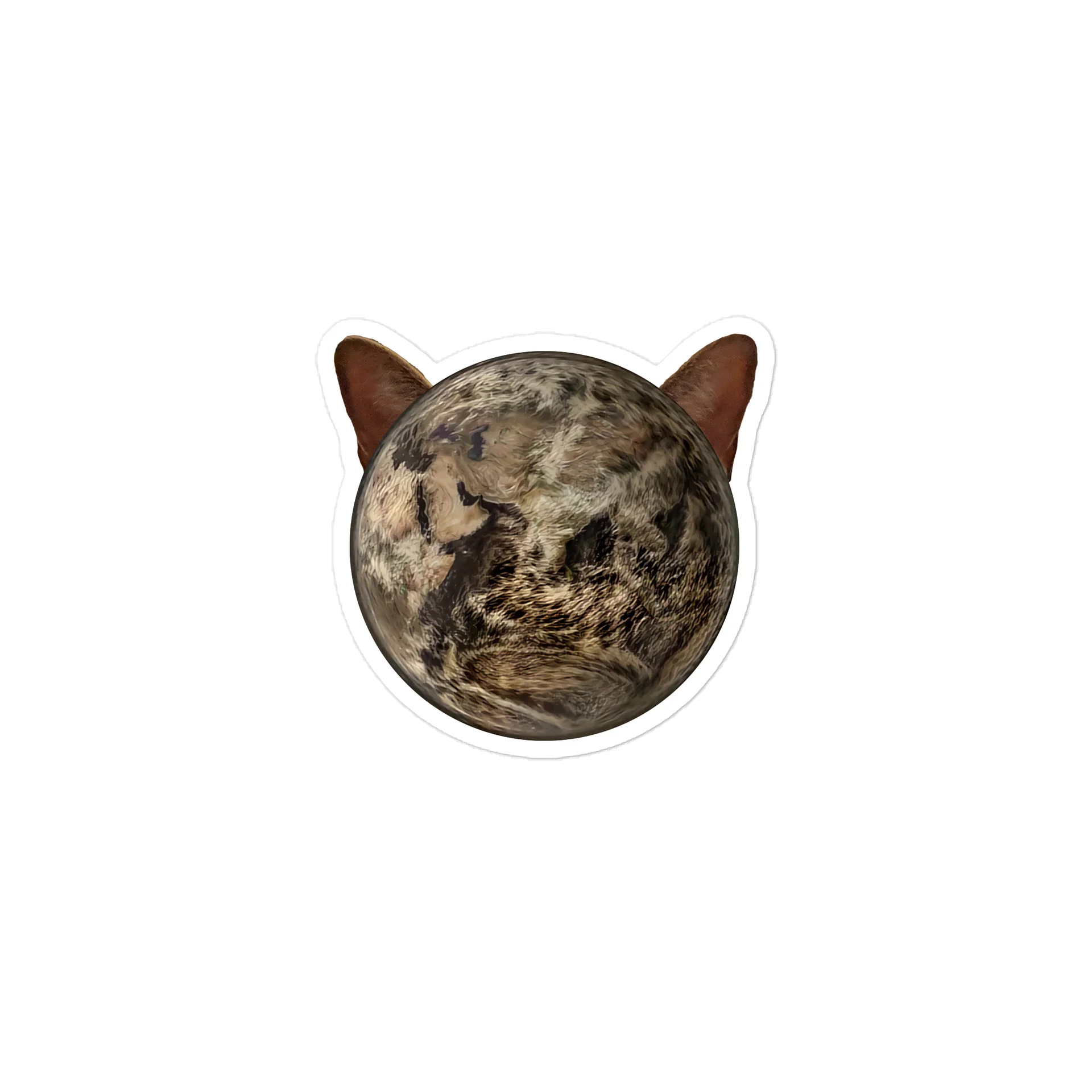 Cat Earth — Die-Cut Sticker product image (1)