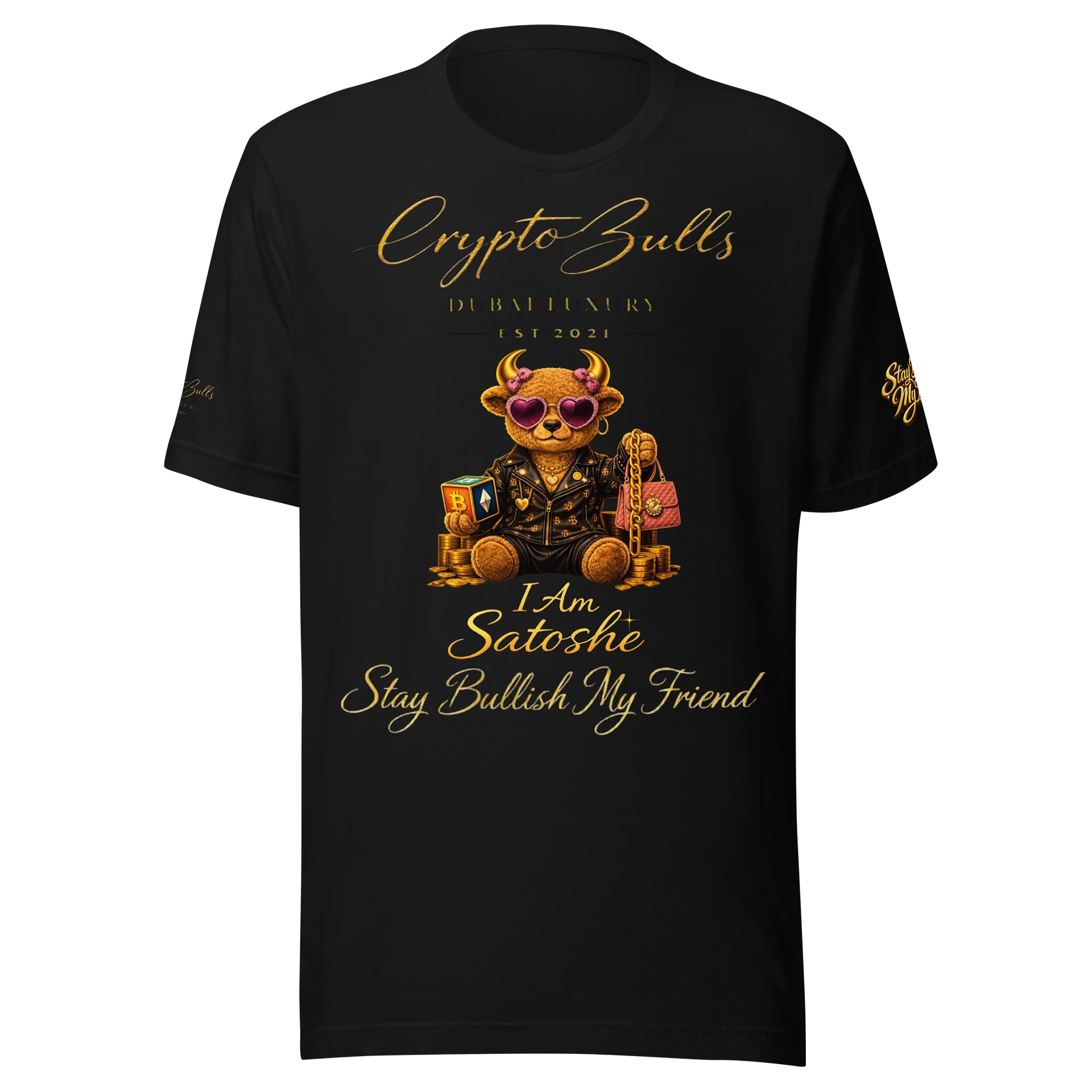 I Am Satoshe Teddy Bull Tshirt - Bullish Collection product image (2)