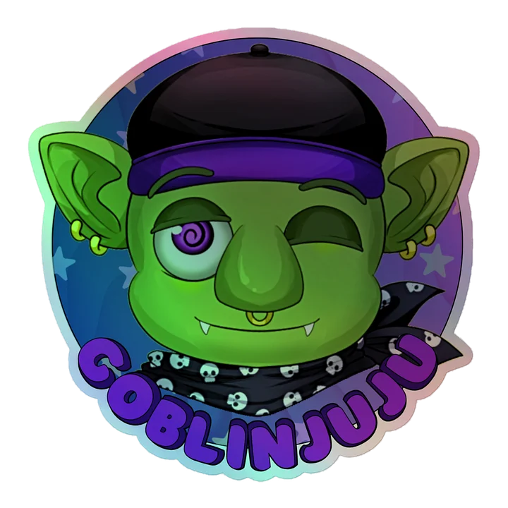 Holographic Star Struck GoblinJuju Sticker product image (1)