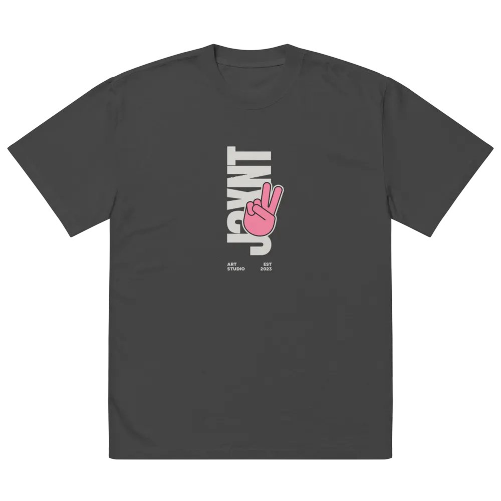 Peace Sign Graphic Oversized Tee product image (3)