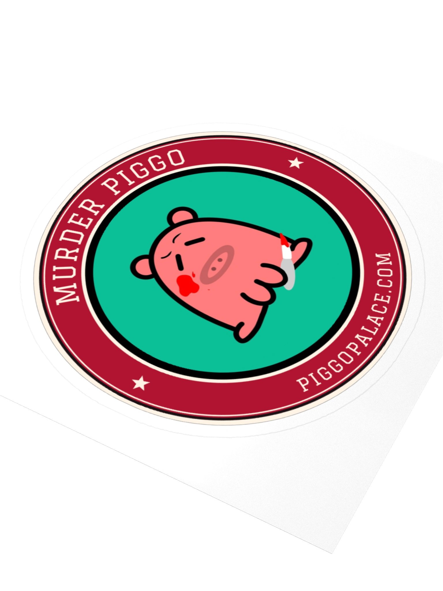 Murder Piggo Varsity Sticker product image (8)