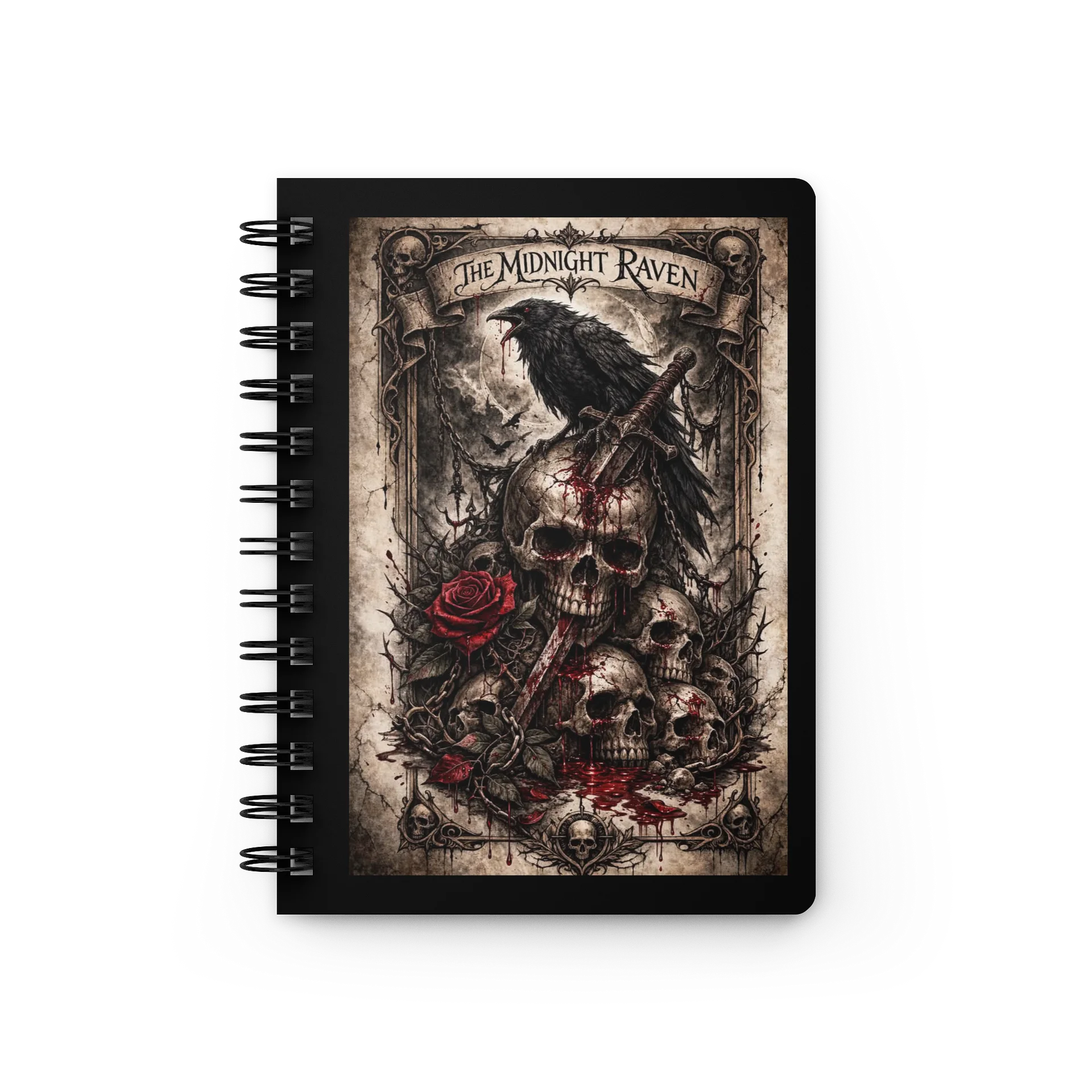 Midnight Raven Spiral Journal product image (1)
