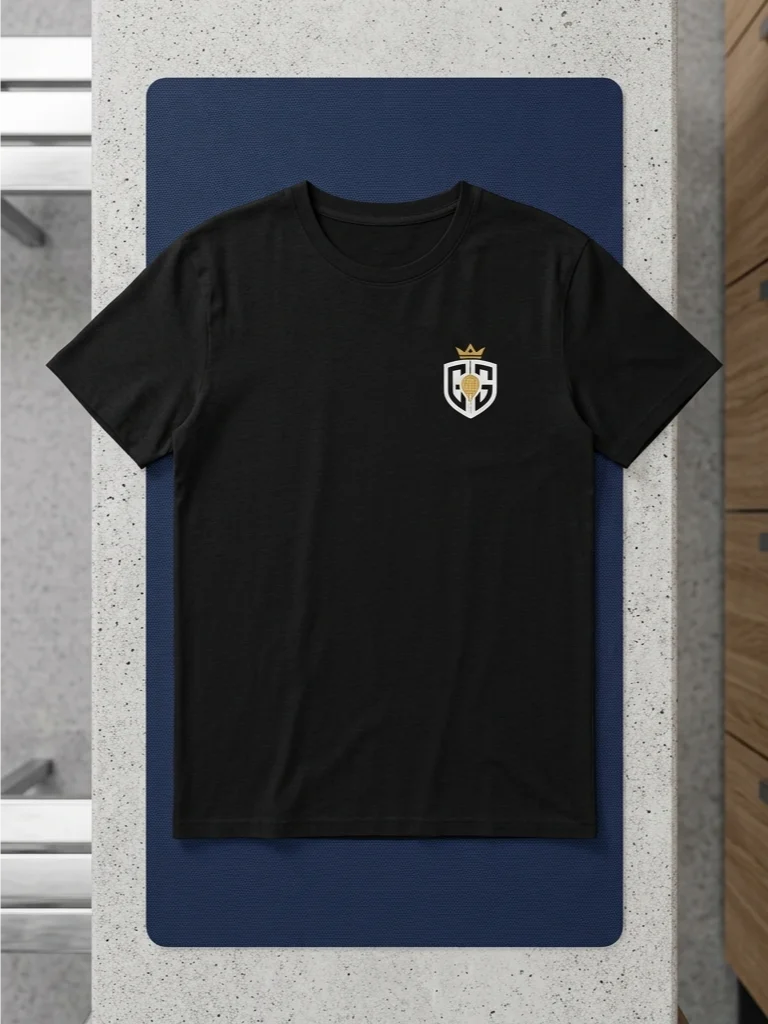 Signature Printed Crest Padel T-Shirt product image (1)