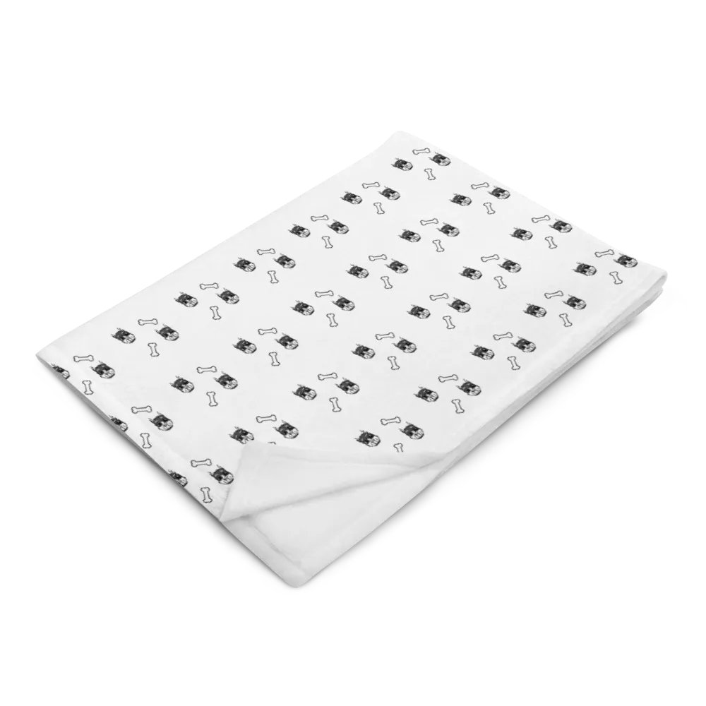 Rubberhose Pup & Bone - Throw Blanket product image (4)