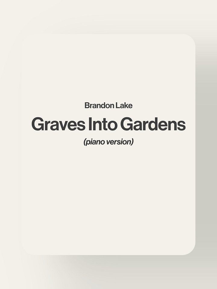 Graves Into Gardens - Brandon Lake product image (1)