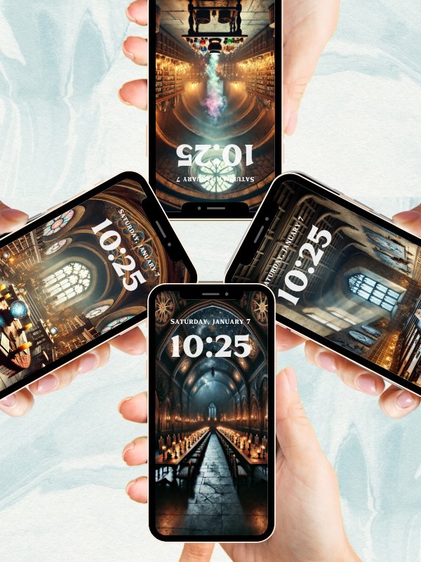 Magical Classrooms Phone Wallpaper 4K Quality Bundle for Android and IOS product image (4)