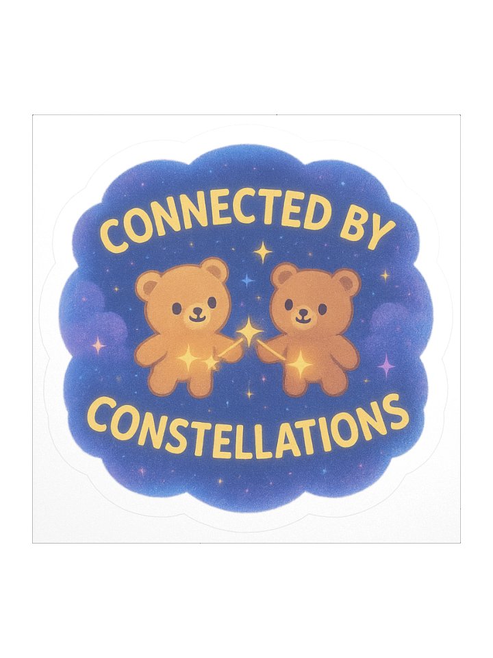 Celestial Bears Kiss Cut Stickers product image (2)