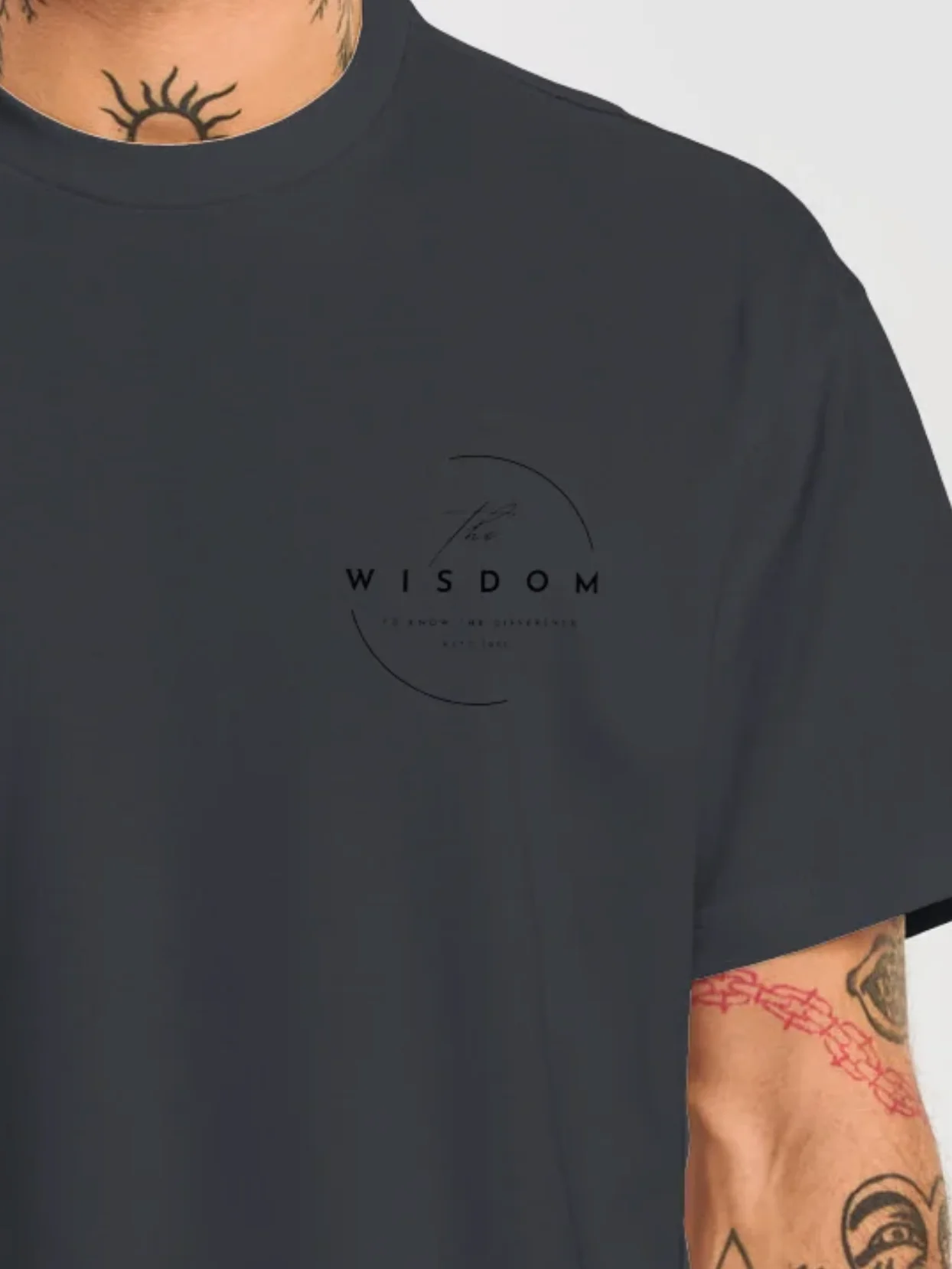 Undecided collection - Wisdom - Minimal Black Box Tee product image (3)