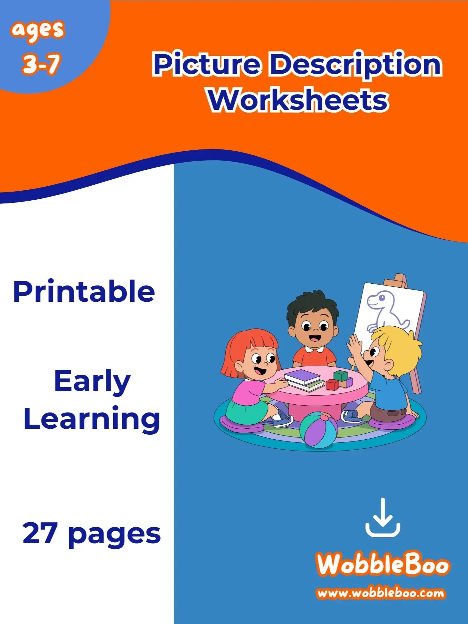 Picture Description Worksheets product image (1)