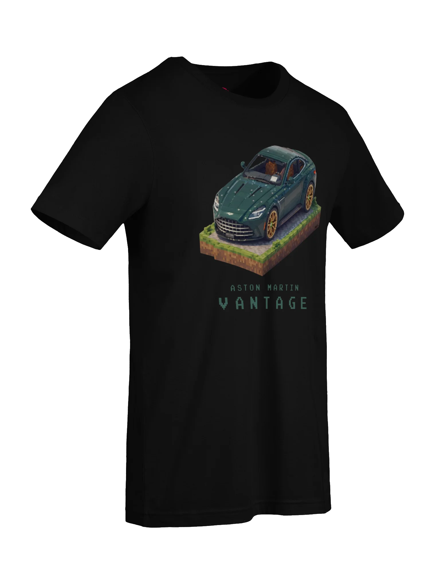 Green Aston Martin Vantage Shirt (Pixel, Retro, Minecraft) product image (75)