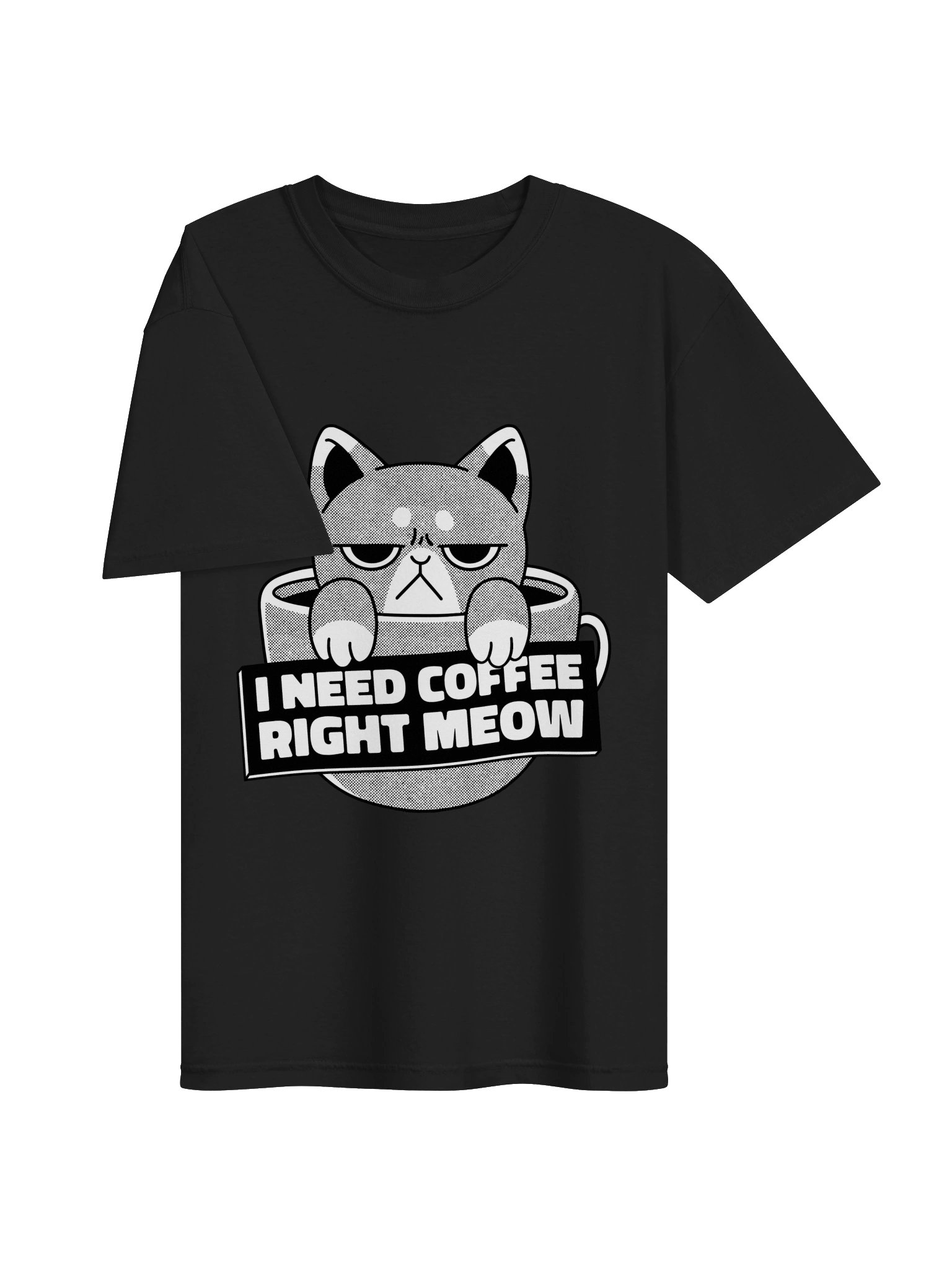I Need Coffee Right Meow Unisex T-Shirt product image (3)