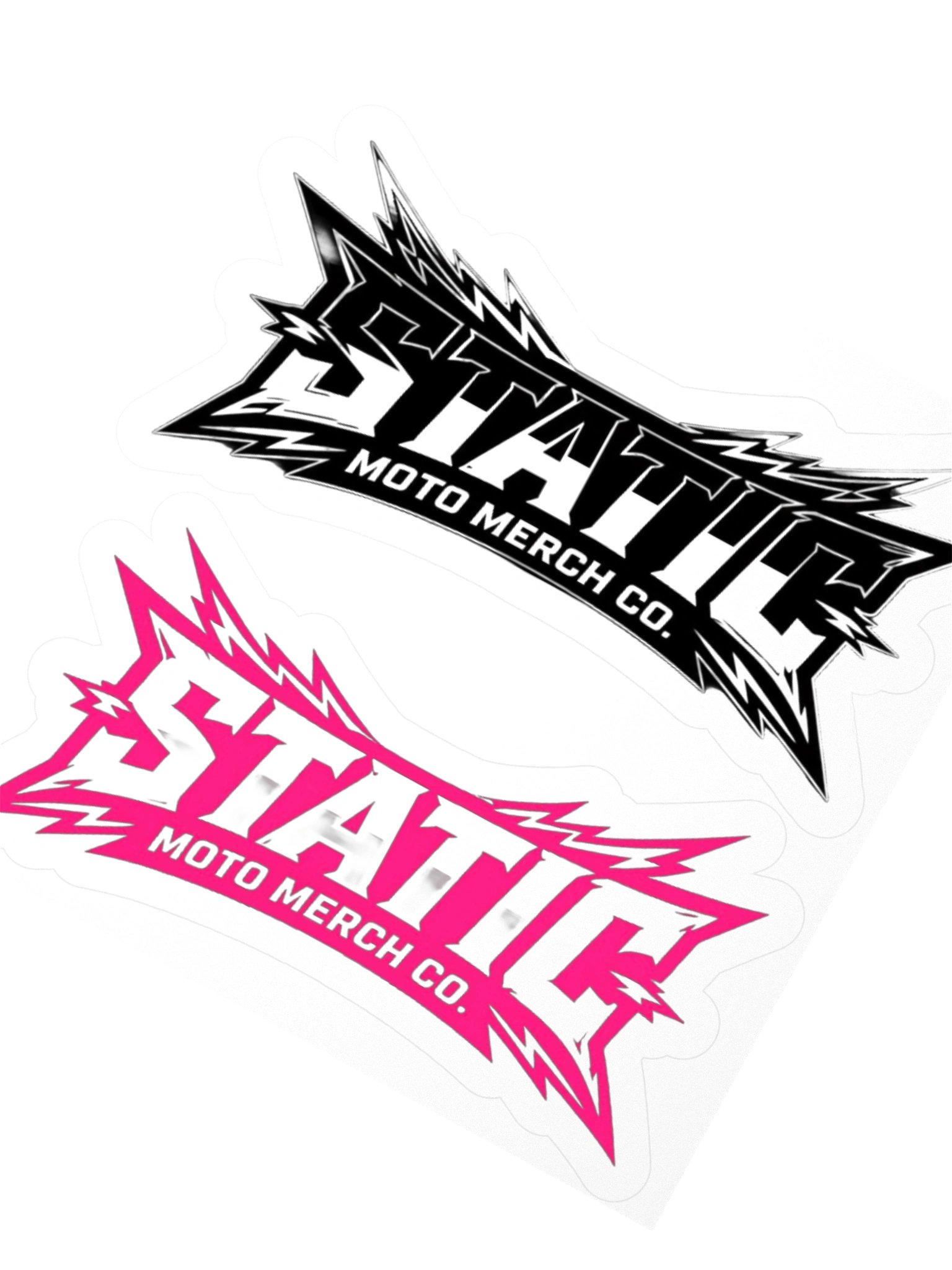 2 pack static moto merch co. logo stickers product image (6)