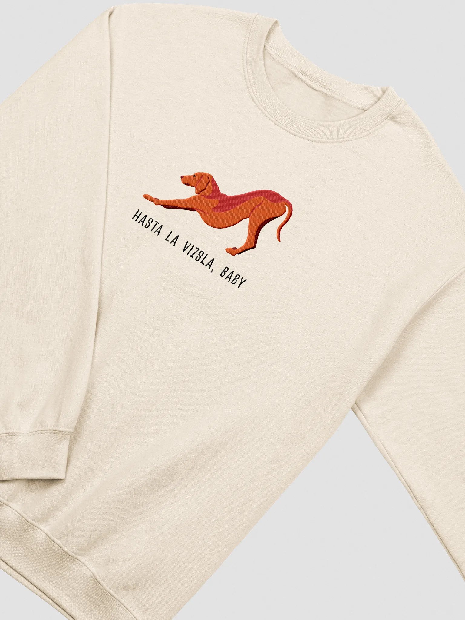Hasta La Vizsla, Baby Sweatshirt (Embroidered) of a Vizsla product image (6)