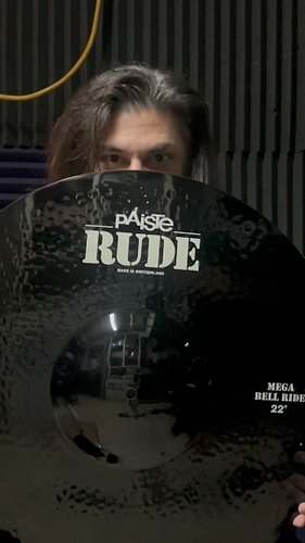 This is it! The holy grail of cymbals. Custom made, just for me! @paistecymbals Rude Series 22” #MegBellRide BLACK. 

Honestl...