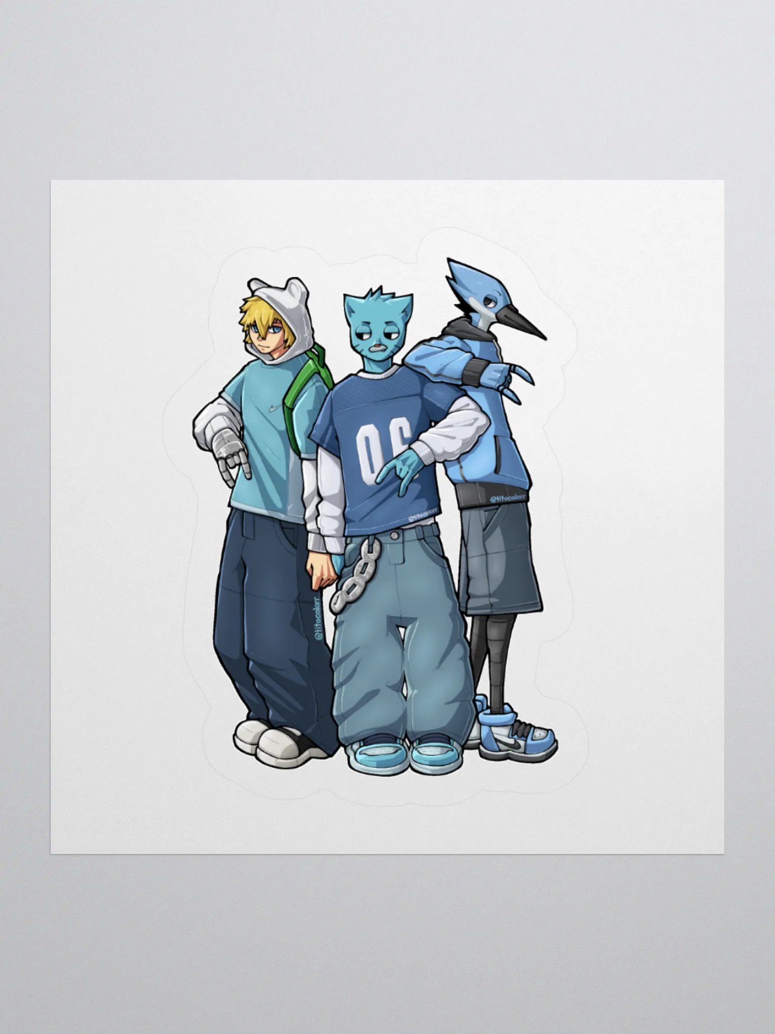 "TEAM CYAN" Sticker product image (2)
