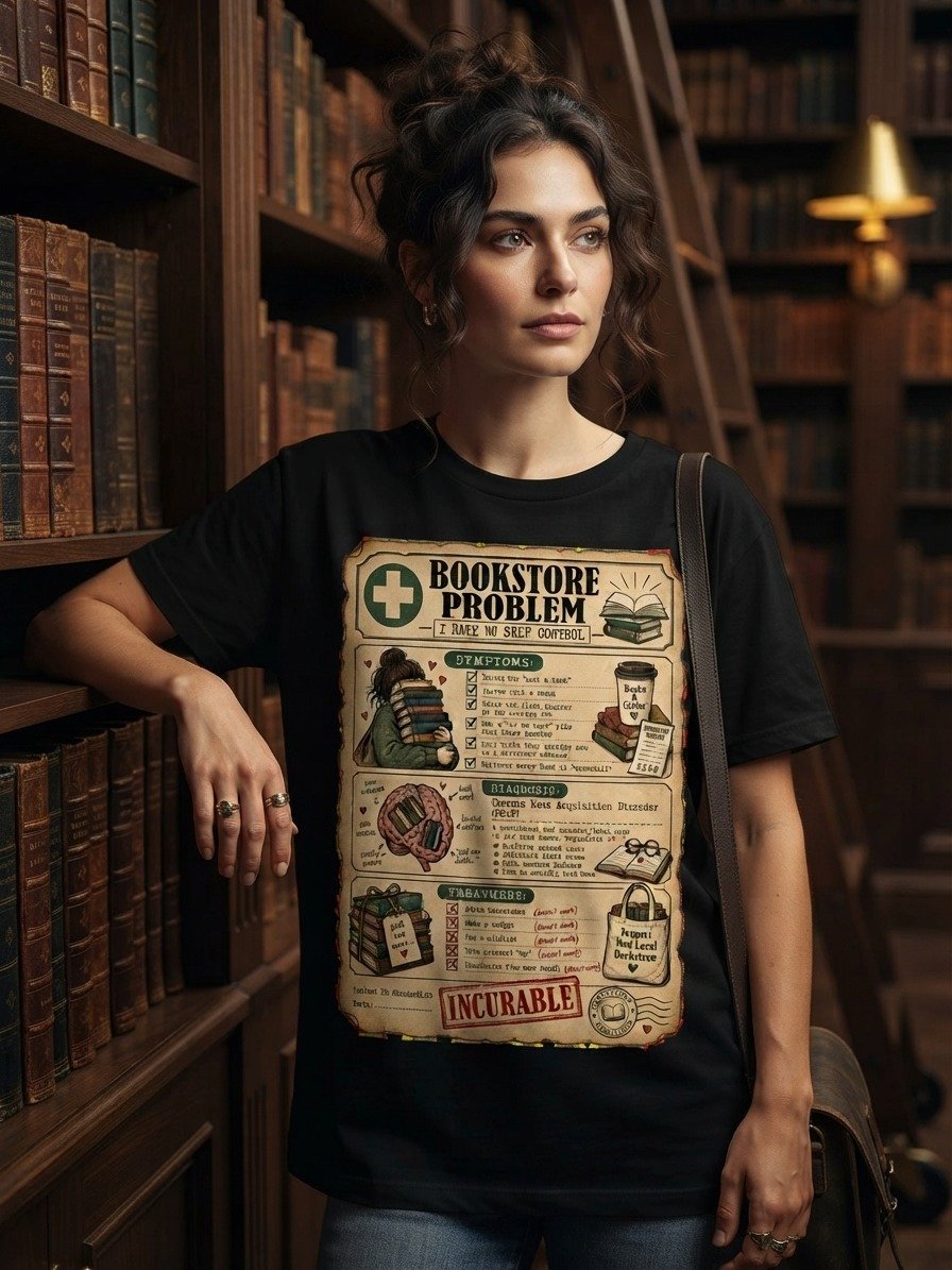Chronic Book Acquisition Disorder Reader Tee product image (3)
