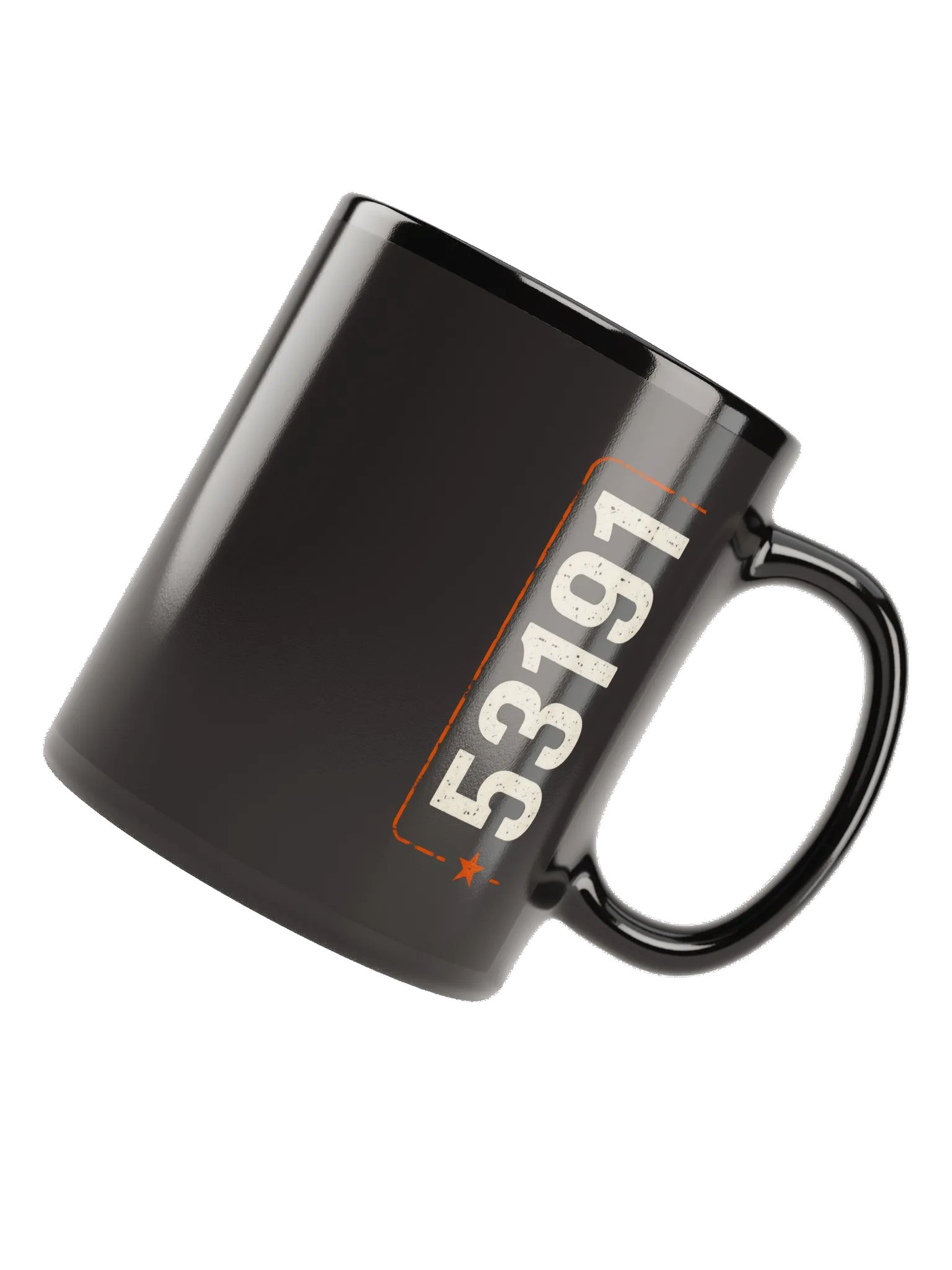 53191 ZIPCODE Black Mug product image (6)