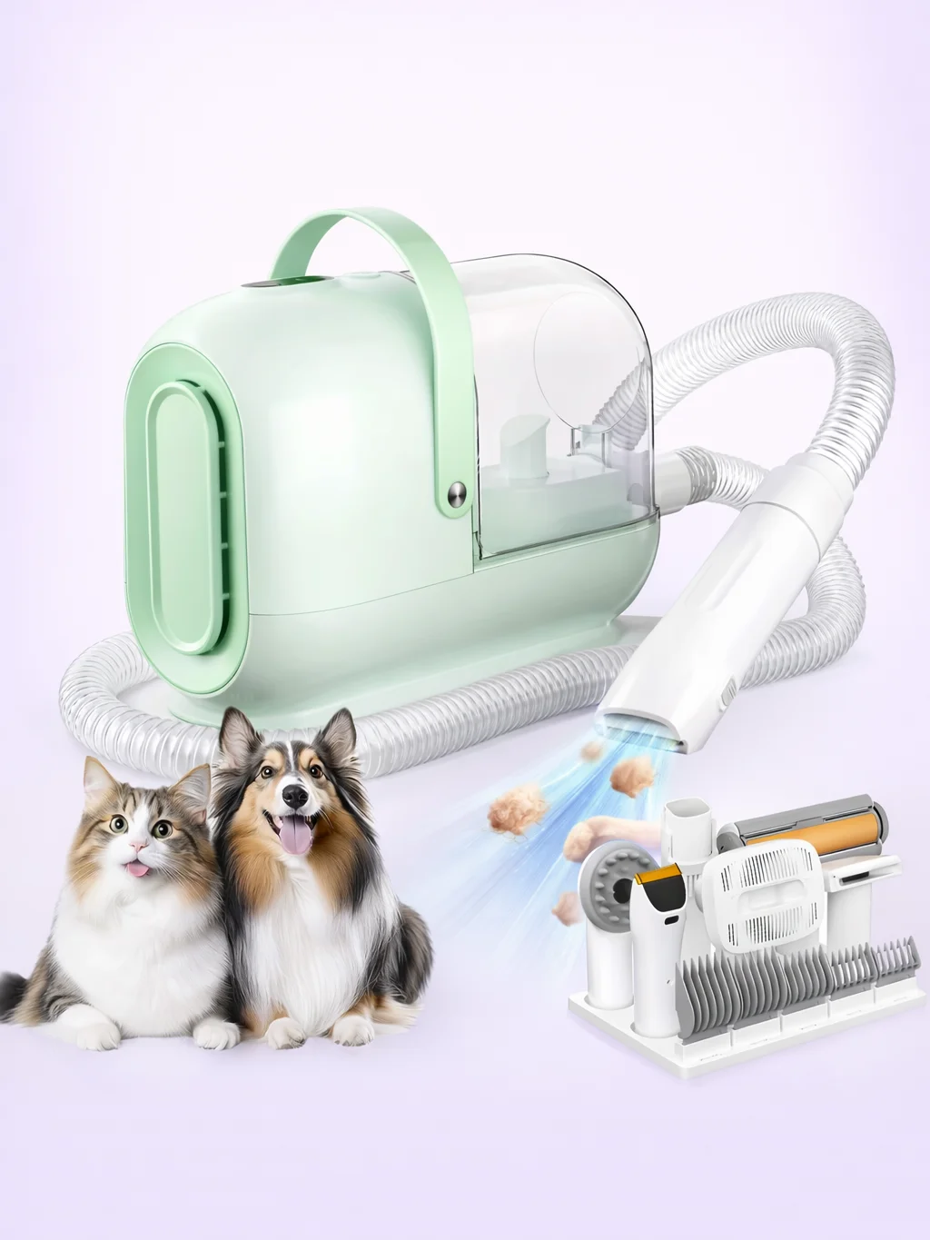 Mess-Free 8-in-1 Pet Vacuum Grooming Kit product image (8)