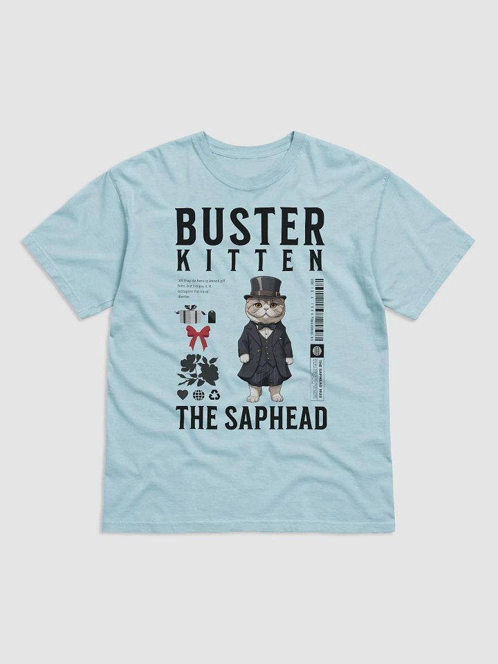 The Saphead - Buster Kitten - Black Logo TShirt product image (2)