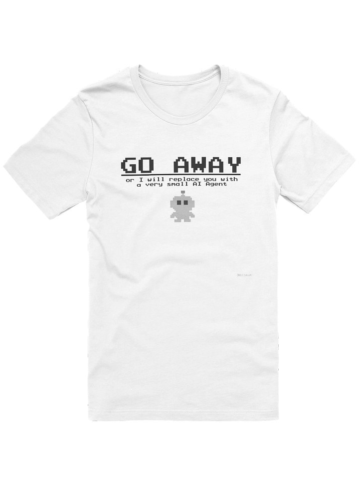 GO AWAY - Minimalist Tech Culture T-Shirt - Light product image (1)