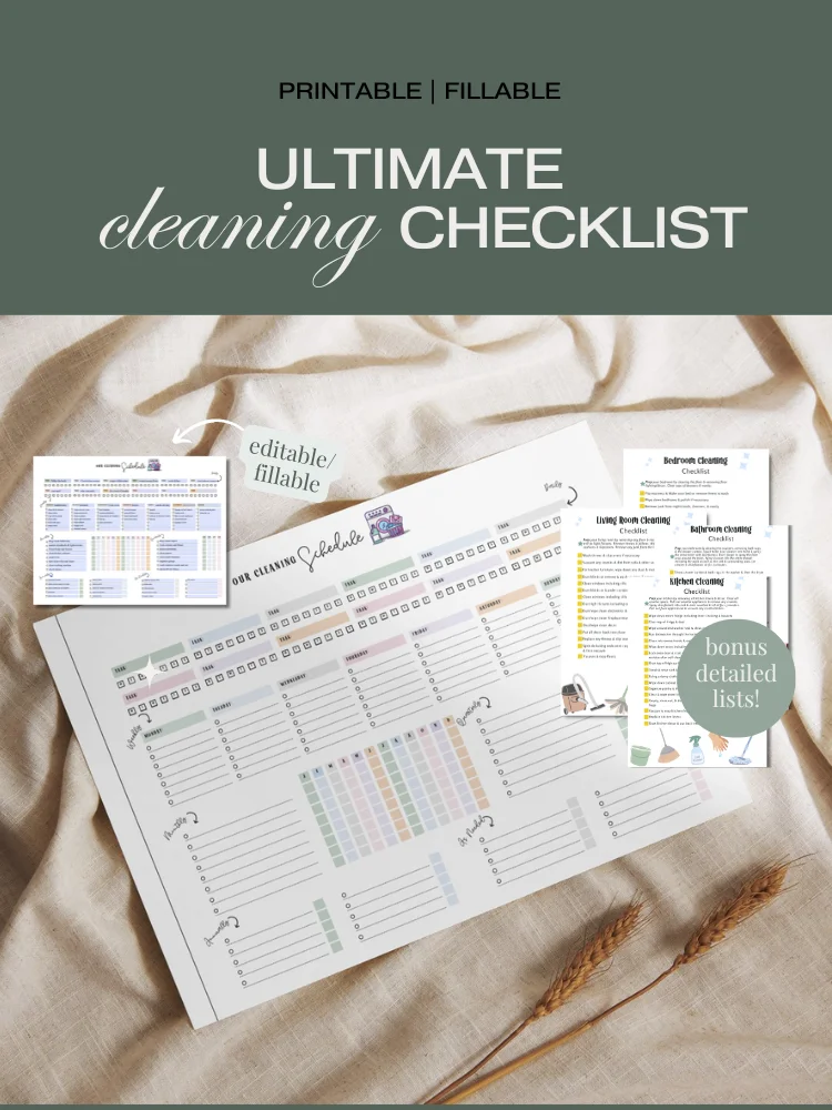 Editable Cleaning Checklist + Detailed Cleaning Checklists product image (1)