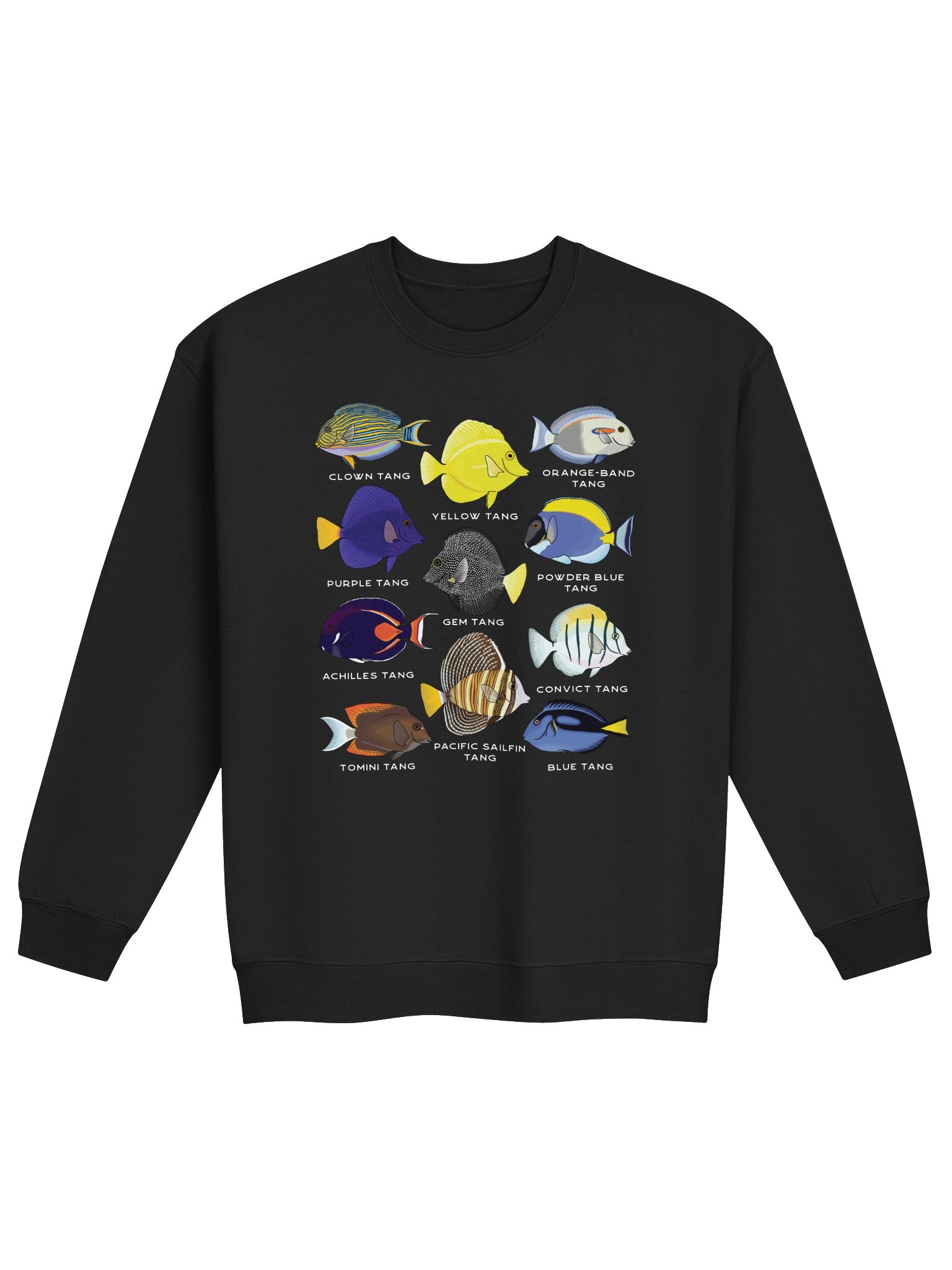 Tang Police(Front and Back Prints) Sweatshirt for Reef Aquarium Lovers product image (6)