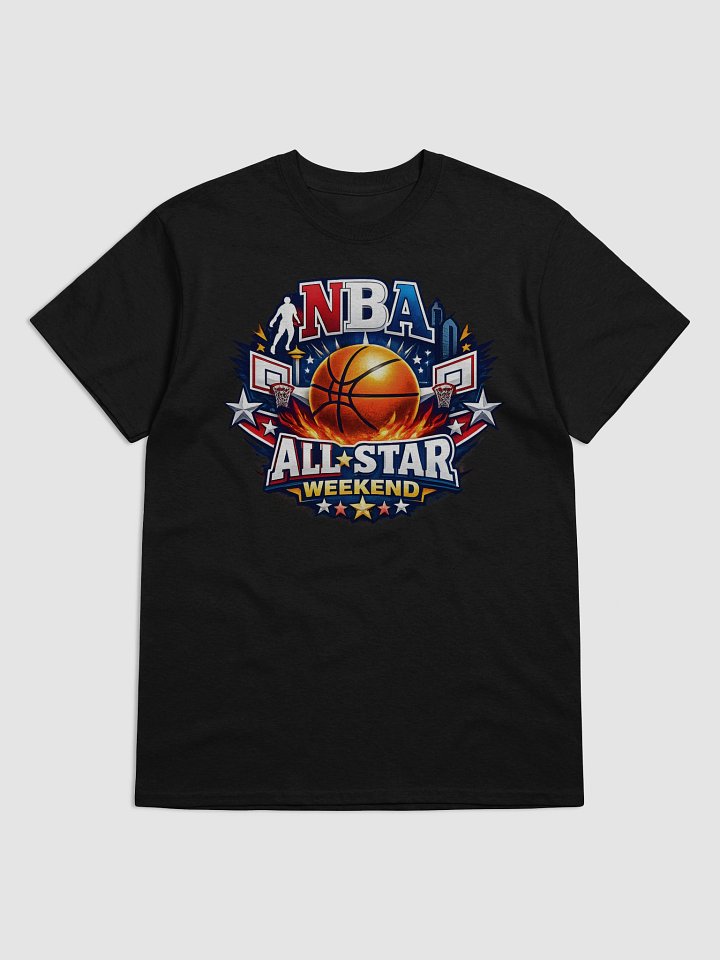 NBA All-Star Weekend 2026 T-Shirt - Basketball Stars & Fire Graphic Tee - Los Angeles Edition product image (2)