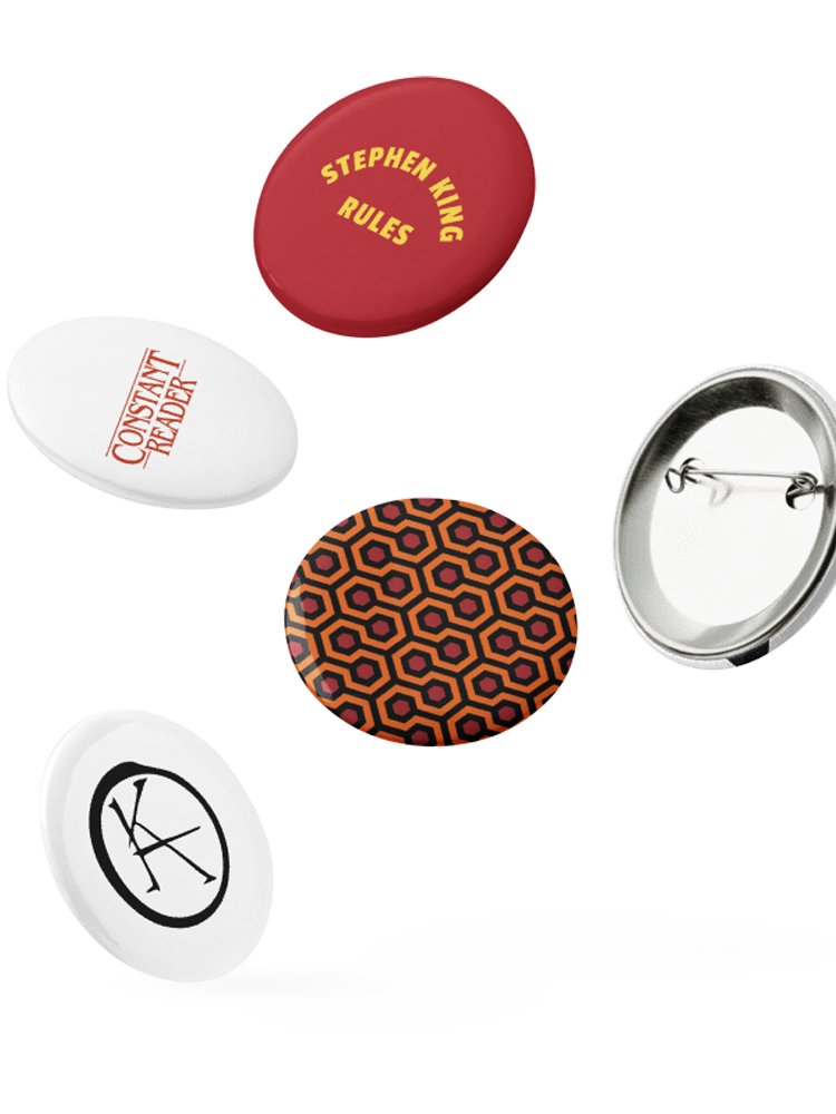 Stephen King Constant Reader Fan Button Pins Set product image (5)