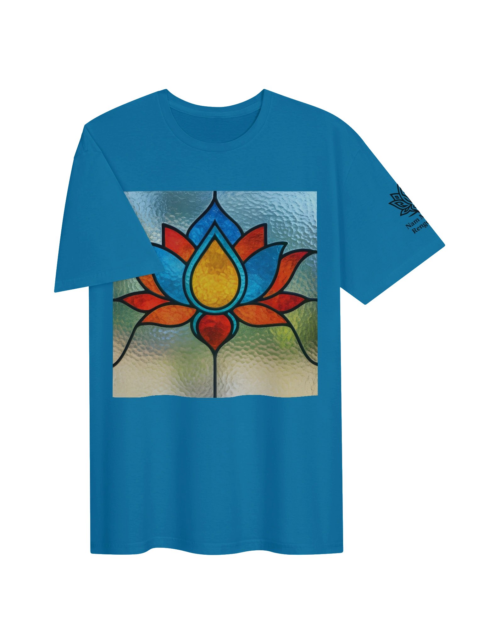Stained Glass Lotus Graphic T product image (43)