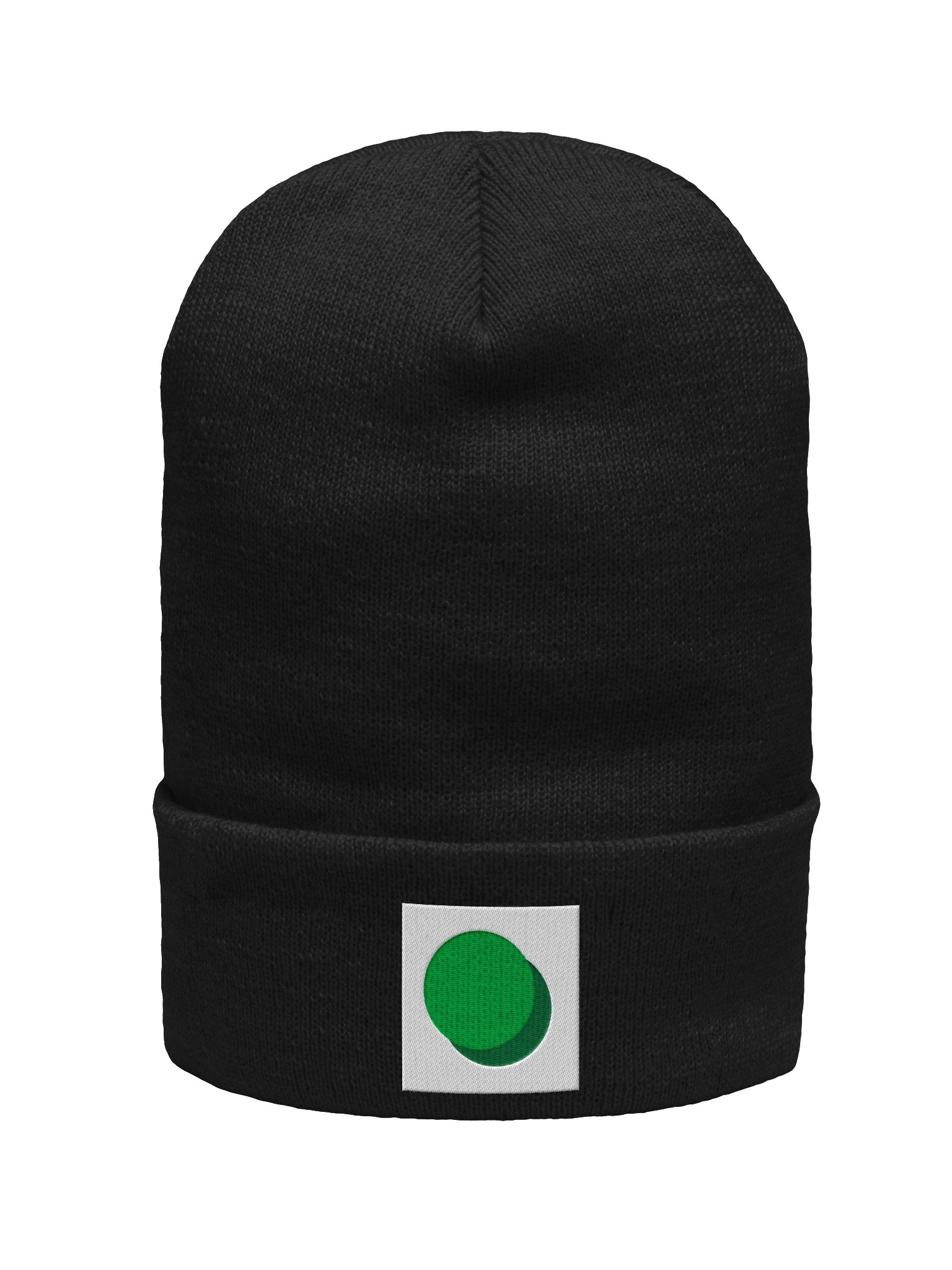 ZURC Blank WHITE + GREEN LOGO Embroidered Beanie product image (1)