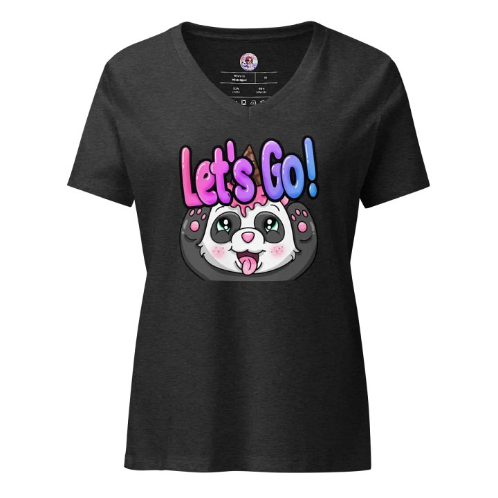 Let's Go Panda V-Neck Shirt product image (3)