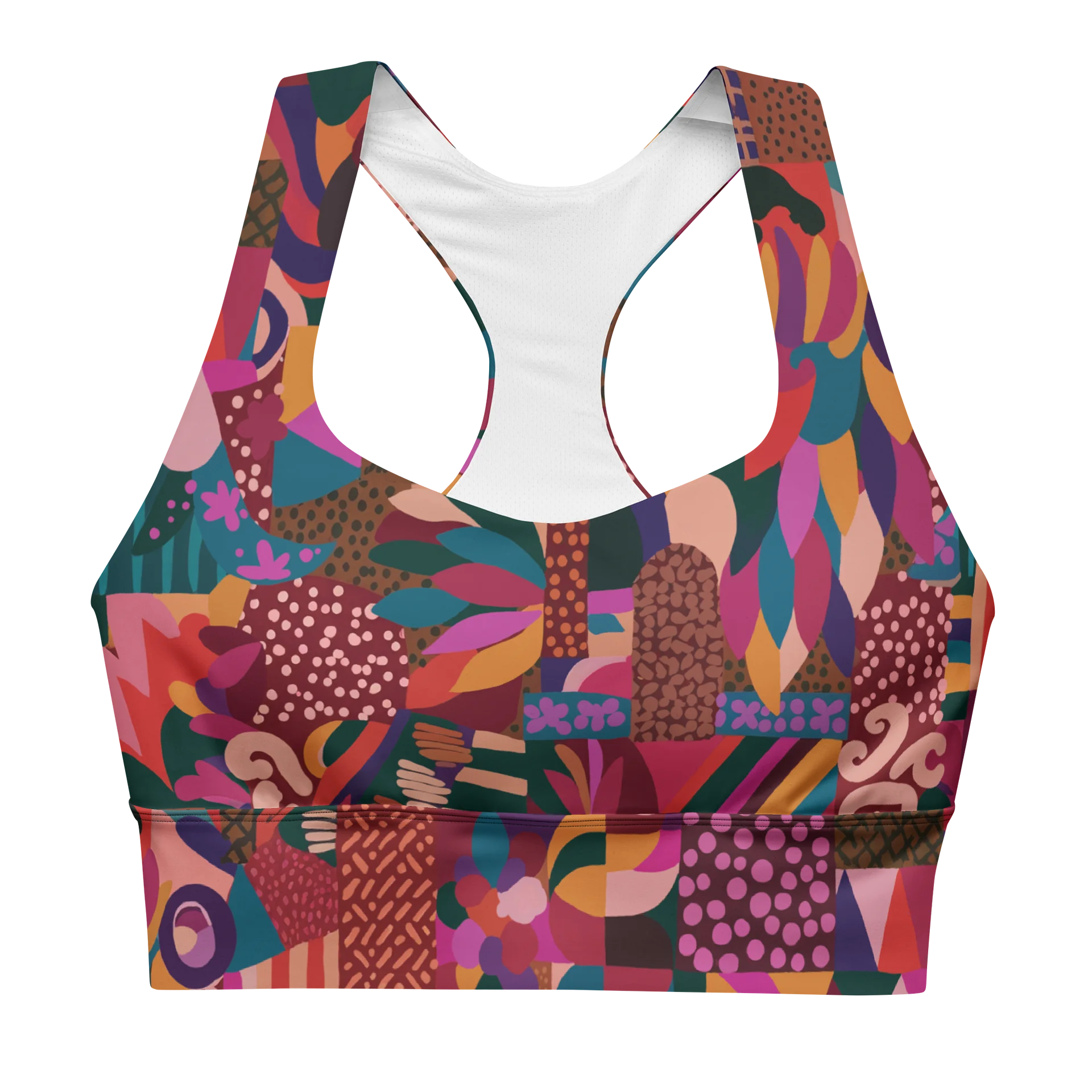 Hight Impact Sport Bra "Abstract African Ethnic Pattern" product image (1)