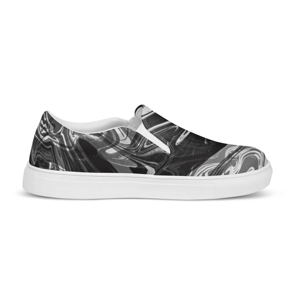 Fluid Chaos Men's Canvas Slip-On Shoes product image (10)